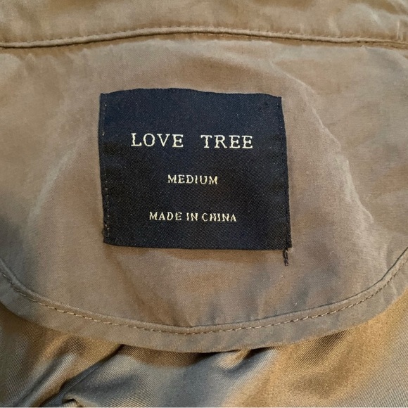 Love Tree olive army green light weight jacket - Picture 6 of 6